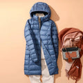 X-Long Down Jacket – 90% Duck Down Detachable Hood