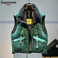 LETTER PUFFER - Unisex 90% Duck Down Vest Stand Collar - 3 Colors, M–4XL