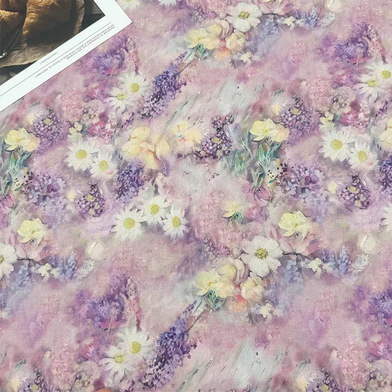 Oil Painting Floral Fabric – 148cm Wide, 16 Patterns