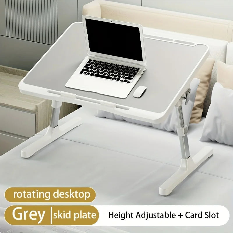 Foldable Laptop Bed Tray Desk – Adjustable Height & Angle