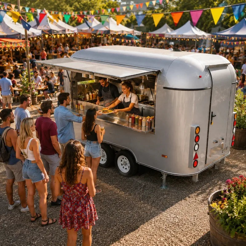 Customized Mobile Food Truck – Full Kitchen Coffee Van Ice Cream Cart