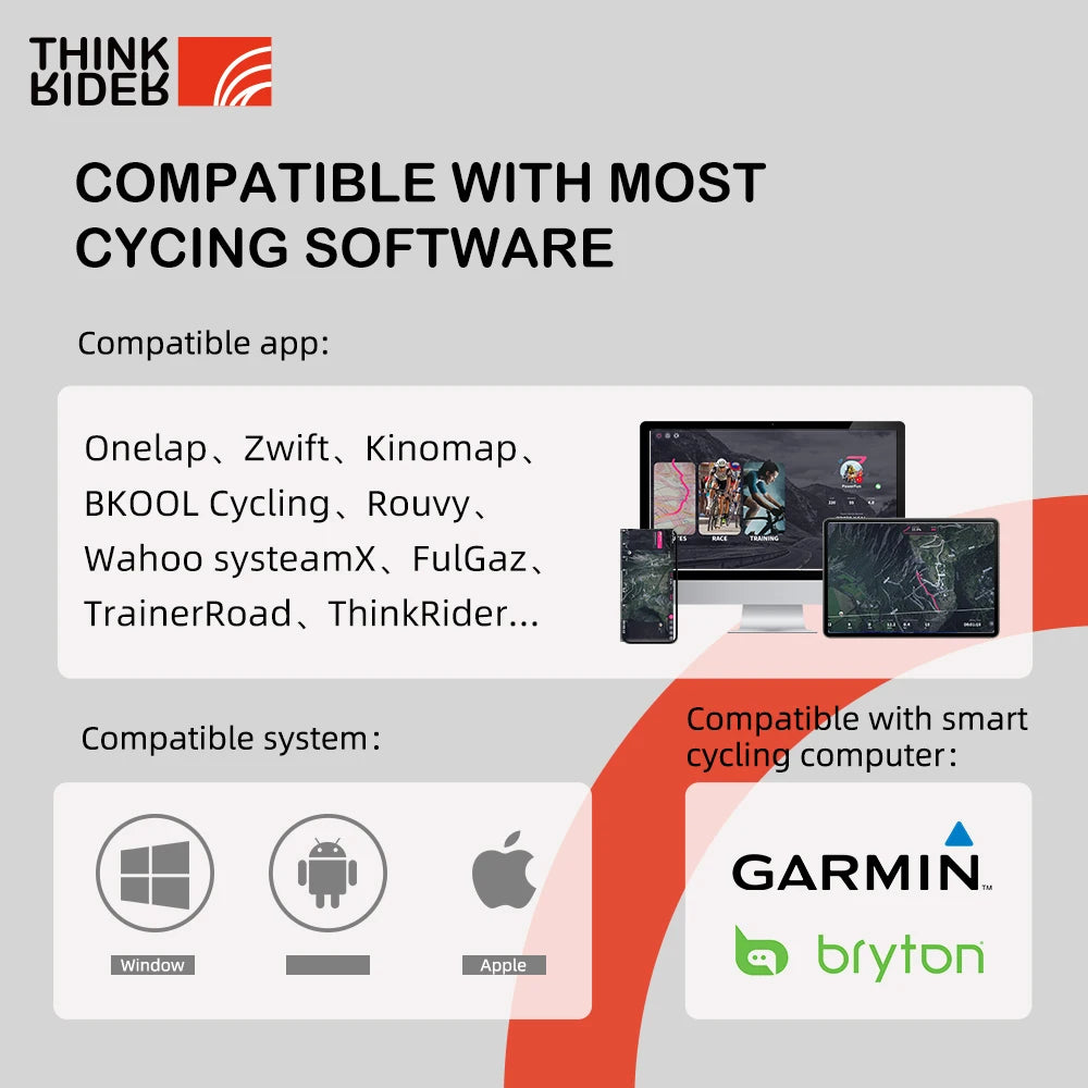 ThinkRider X2Max Bike Trainer - Direct Drive - Ride Indoors