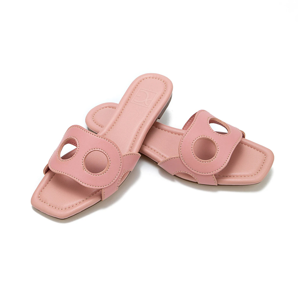 PG PATSY GARIS Niche Brand Women's Slippers Fashion Design Multifunctional Outdoor Style Women's Flat Slippers Solid Color