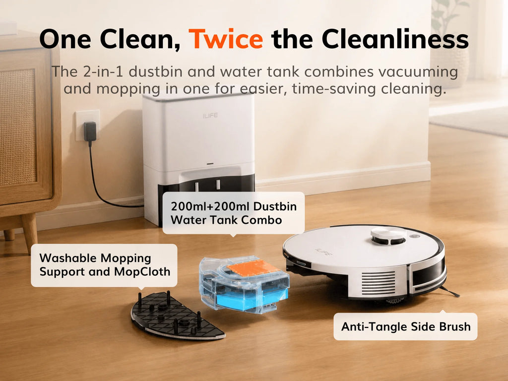 ILIFE A30 Pro Robot Vacuum Self-Emptying