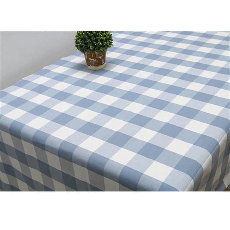 PLAID COTTON LINEN FABRIC - Yarn-Dyed Weave, 26 Colors - Warm Rooms