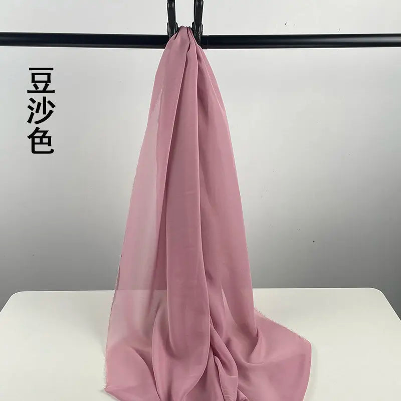 100D CHIFFON FABRIC BY THE METER - Soft Woven Sheer, 55 Colors - Make It Yours