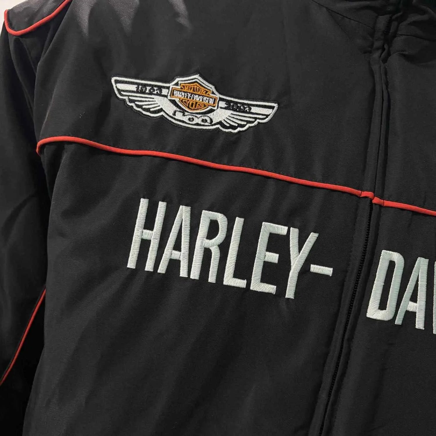 BIKER EMBROIDERY - Men's Motorcycle Embroidery Jacket - Thin & Thick, M–XXL