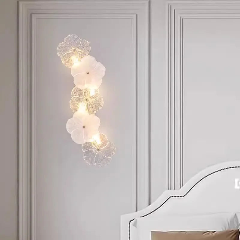 French Luxury Wall Lamp – Cream Style, Frosted Glass, 2 Sizes