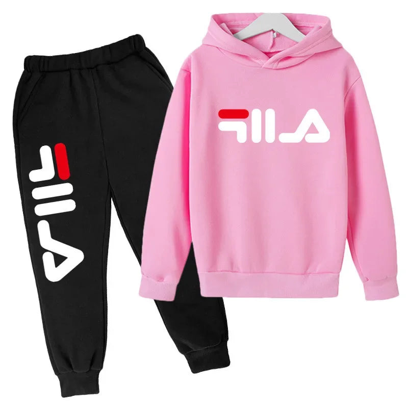 3-13 Years Old 2-piece Girl Sui 2025 Spring and AutumnOutdoor Jogging Suit  Children's Boys and Girls Casual Sports Top + Pants