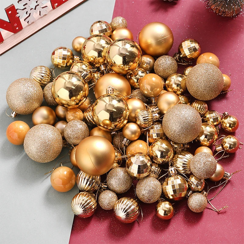 Christmas Bauble Packs - 10–100 Pieces - Five Colours