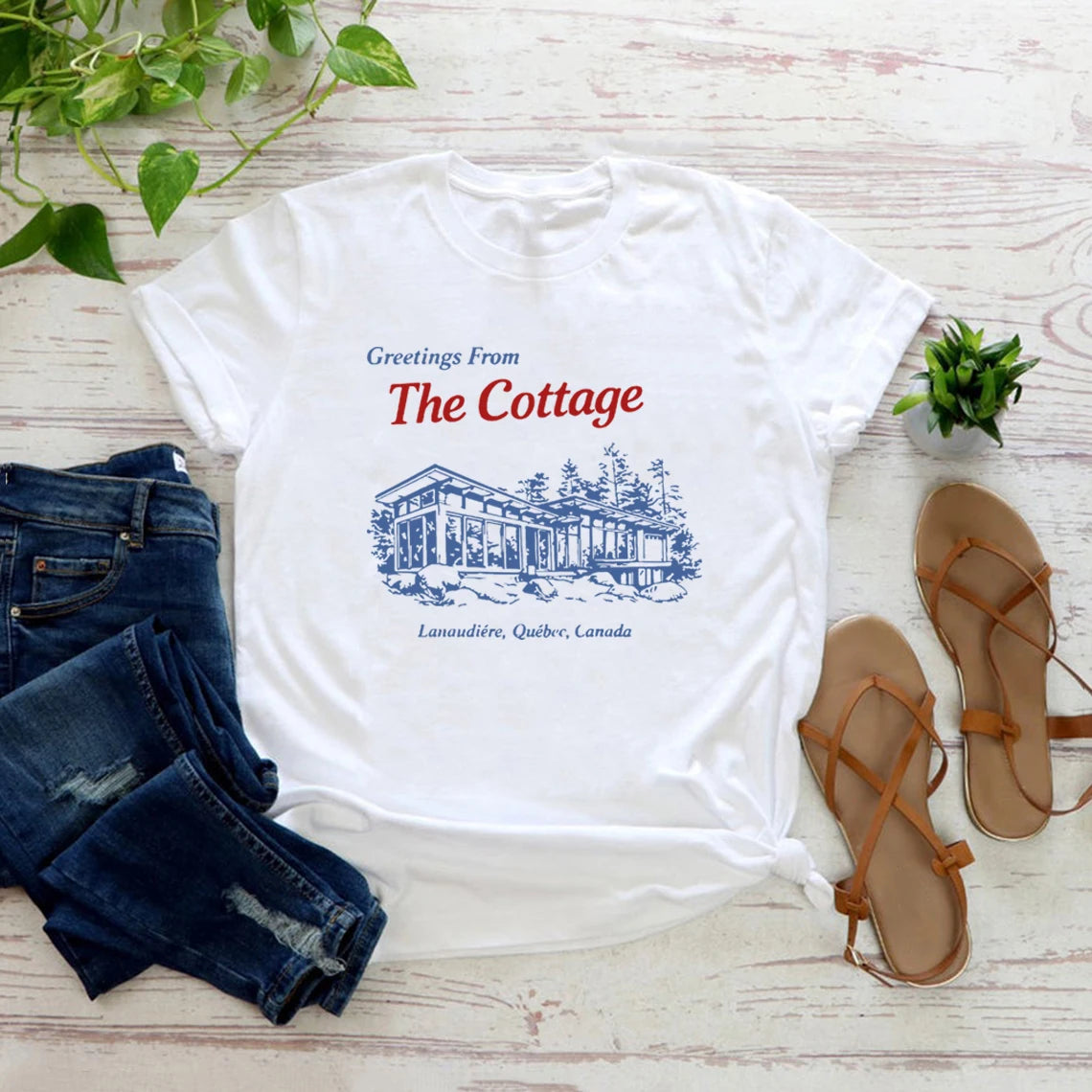 I'm Coming To The Cottage T-Shirt Heated Rivalry Romance Hockey Fan Tee Unisex Graphic T Shirts vintage Casual Top Women Clothes