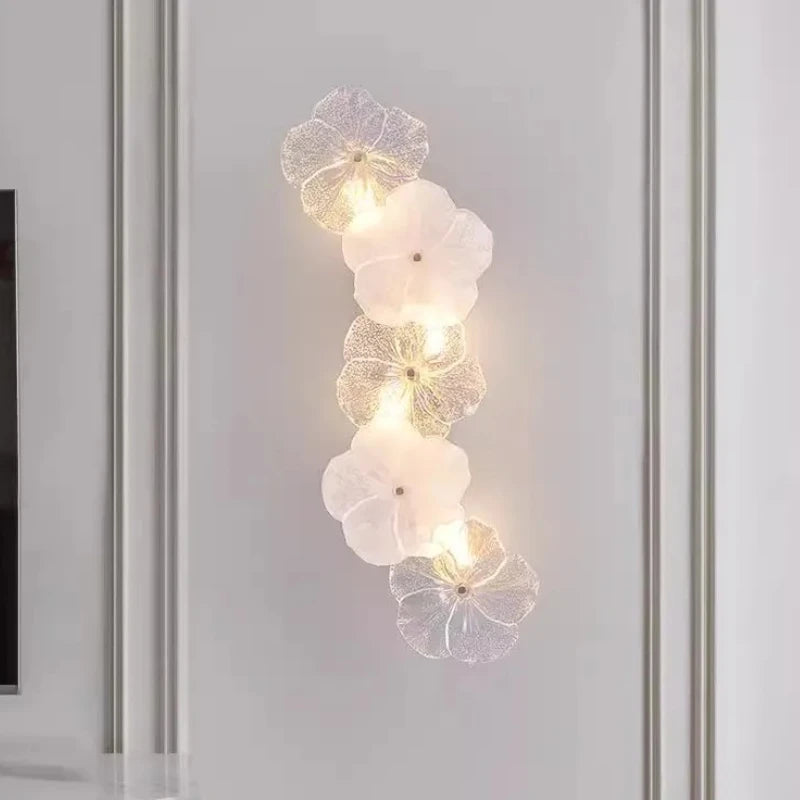 French Luxury Wall Lamp – Cream Style, Frosted Glass, 2 Sizes