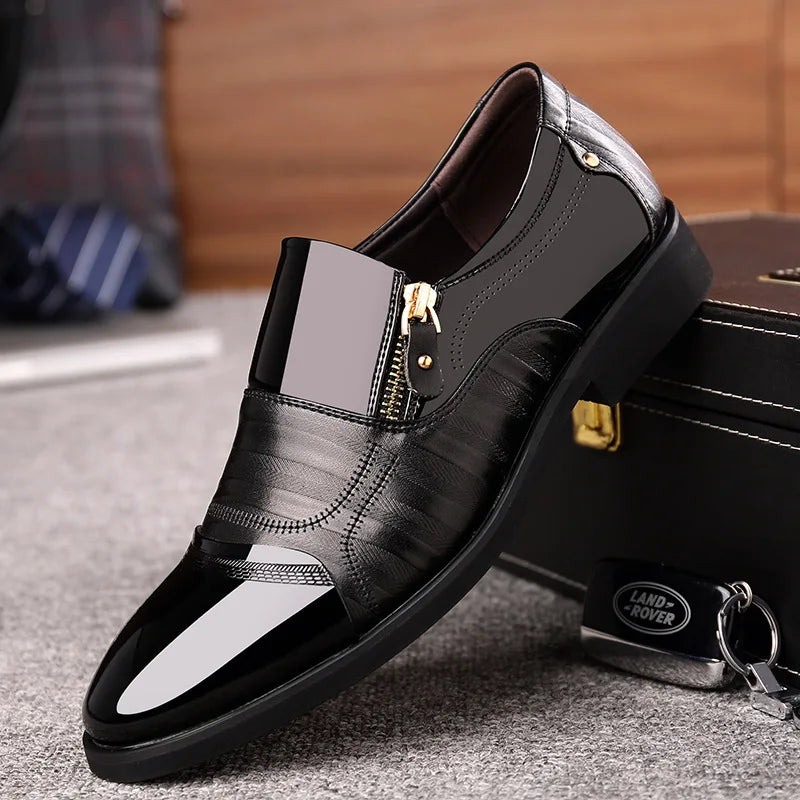 ZIP POINT - Pointed Toe Zipper Slip-On Shoes - Sharp, Fast, Waterproof