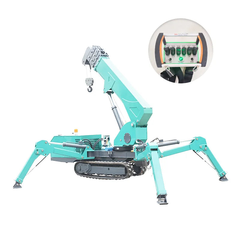 Crawler Spider Crane - Remote Control Lifting - Indoor Renovation