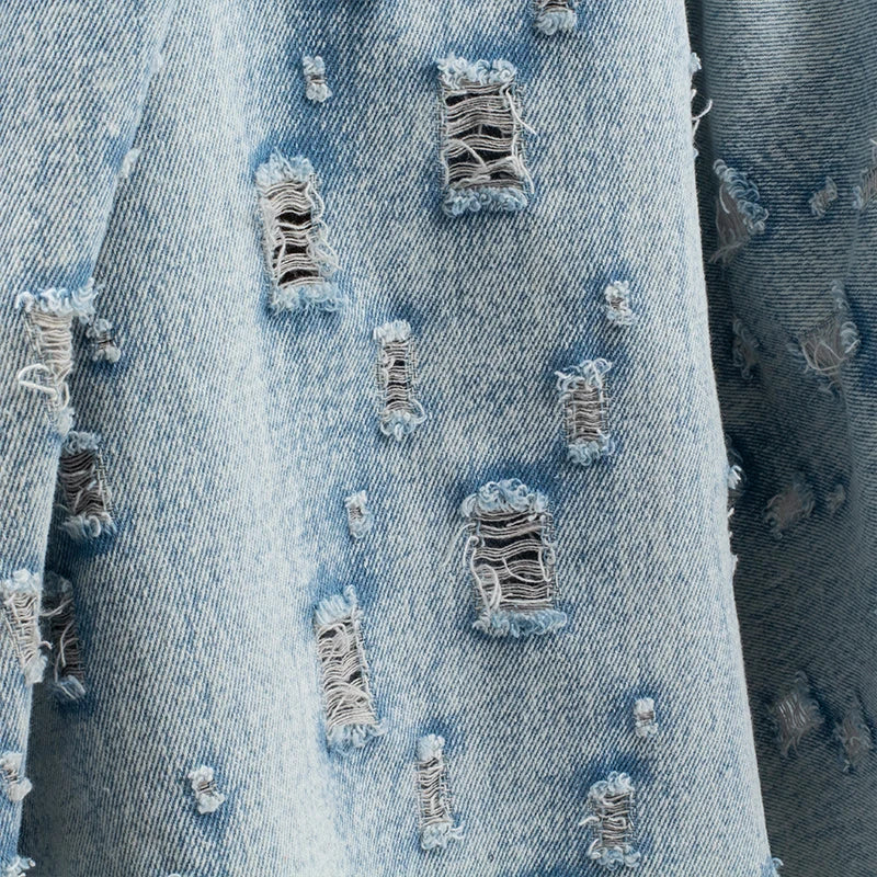 JACQUARD DENIM FABRIC - 100% Cotton, 333g/m², 150cm Wide - Raw Craft