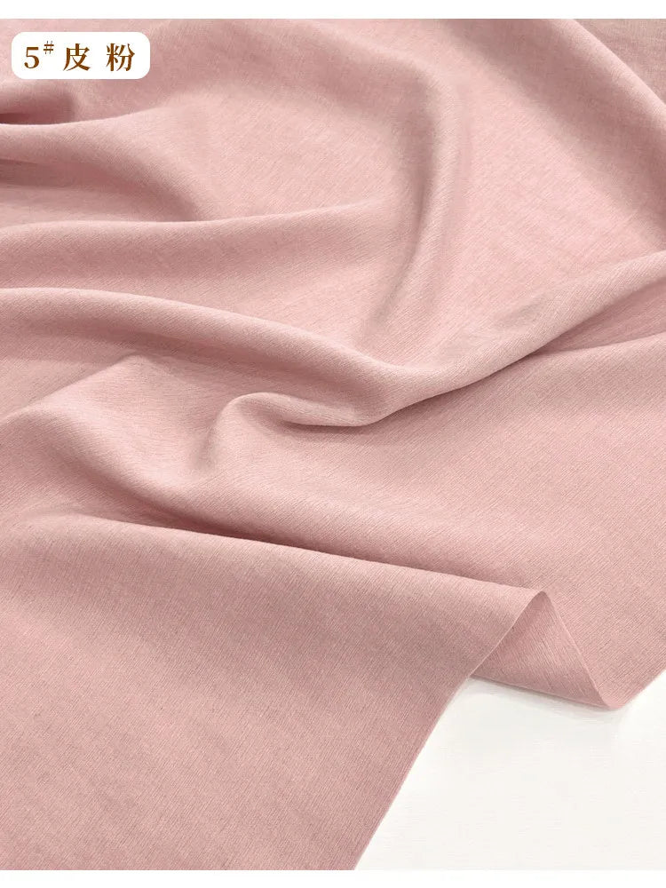 LINEN-LOOK PLAIN FABRIC - 13 Colors, Soft Polyester, 145cm Wide - Easy Wear