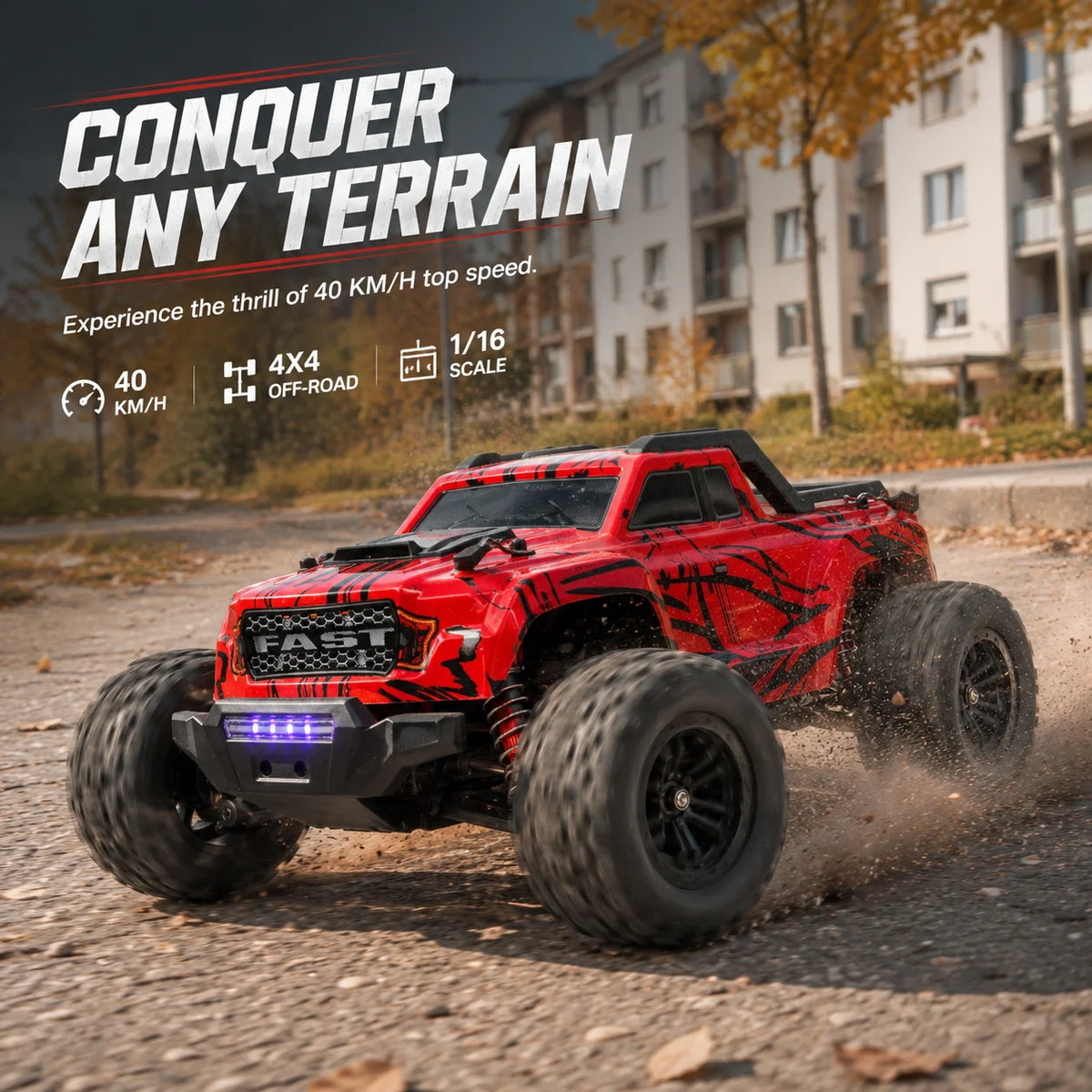 WLtoys 4WD RC Monster Truck - 40 km/h - RGB Racing