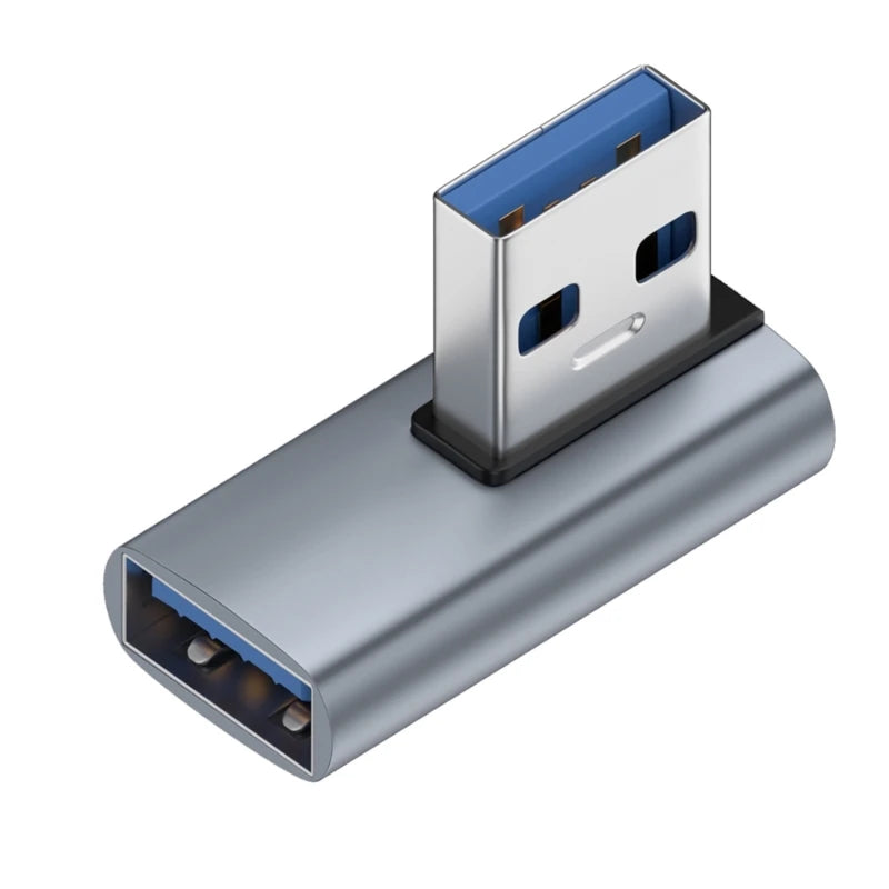 90 Degree USB 3.0 Male to Female Right Angle Extension Adapter USB Upward  Elbow Adapter 10Gbps For Laptop PC Connector Converte