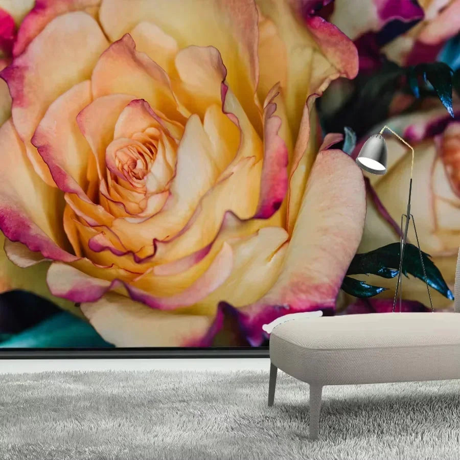 Custom Floral Photo Wallpaper – Peel & Stick or Non-Woven