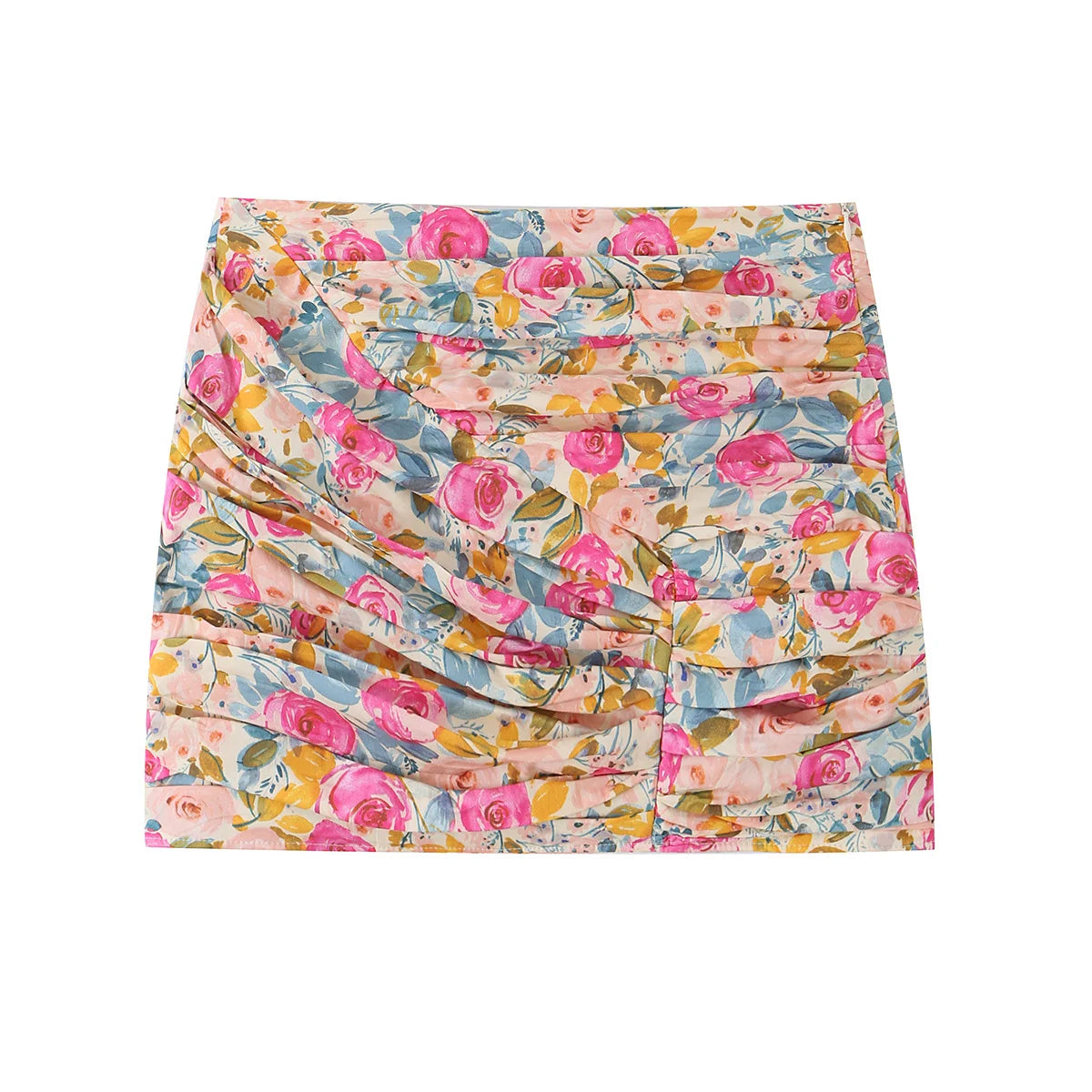 Mini spódnica w kwiaty YENKYE – wysoki stan, bodycon, wakacyjny styl