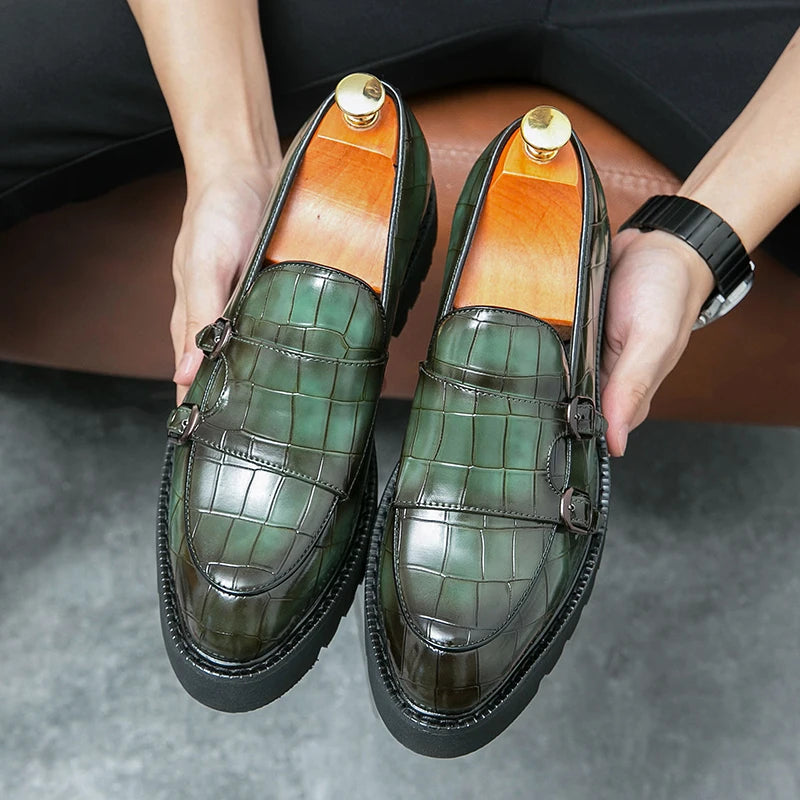 BRIT LOAFER - Men's Genuine Leather Business Casual Loafers - Slip-On British Style Plus Size Shoes