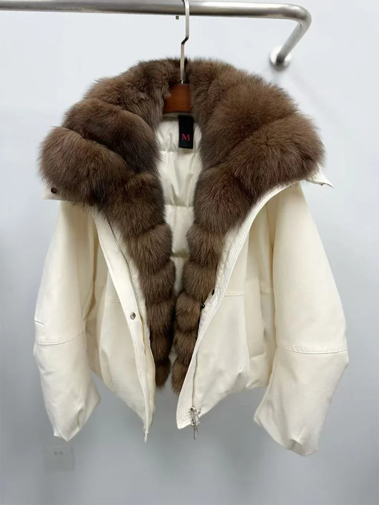 Goose Down Puffer - Fox Fur Collar - Winter Glow