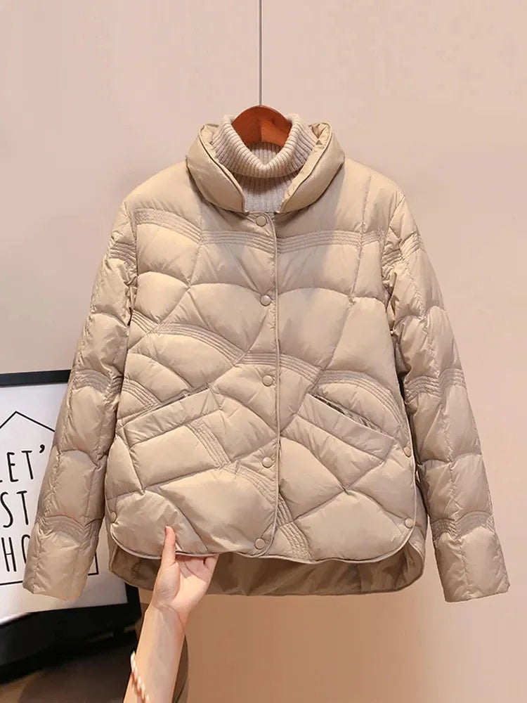Ultralight Puffer Coat – Single Breasted Slim Fit