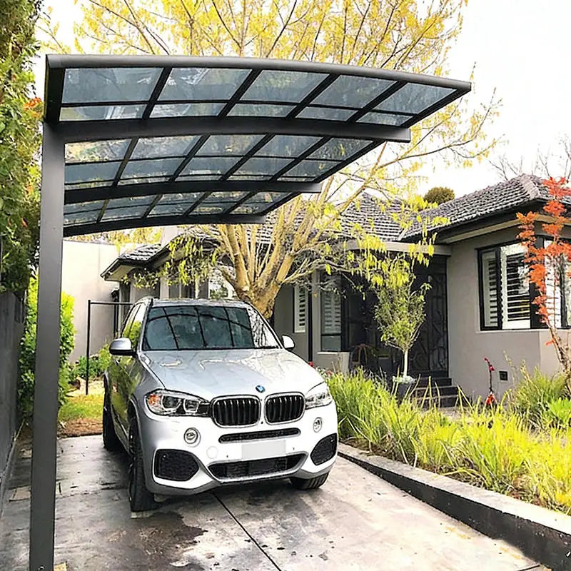 ALUMINUM CARPORT - Custom Size & Color, Acrylic Canopy - Outdoor Vehicle Cover