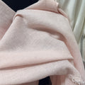 PINK SAND-WASHED LINEN BLEND - 40% Flax, 210g/m, 145cm Wide - Soft Days