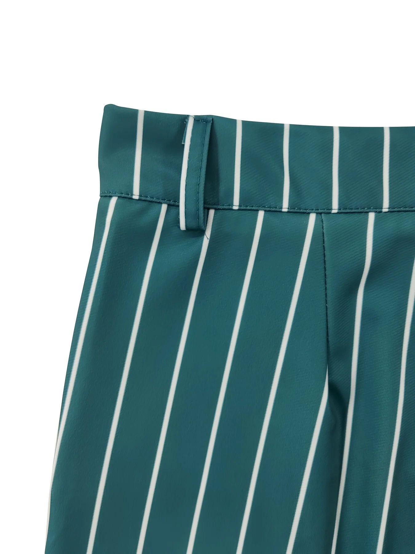 Men's Slim-Fit Striped Dress Pants - Straight Leg - Smart Casual All Year