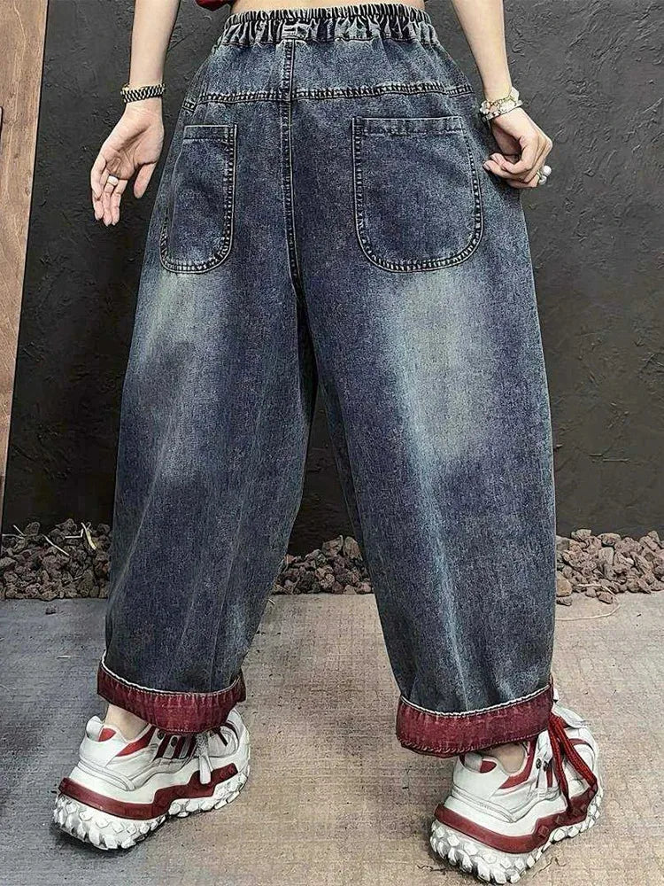 Vintage Patchwork Harem Jeans