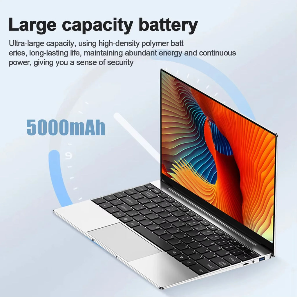 Compact 14.1" Gaming Laptop - Portable Power for Work & Play