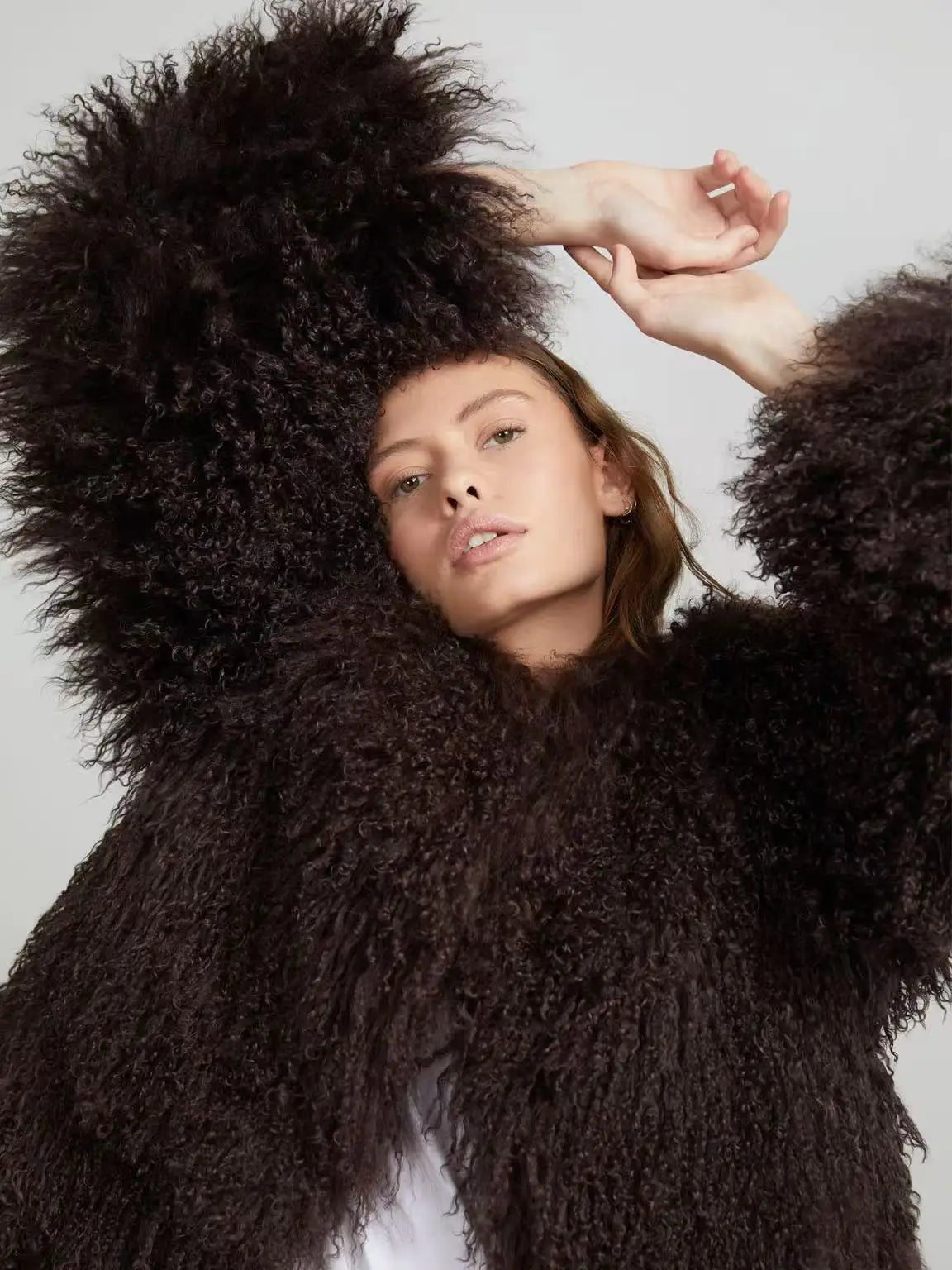 Sheep Fur Coat - Relaxed Fit - Colourful Winter
