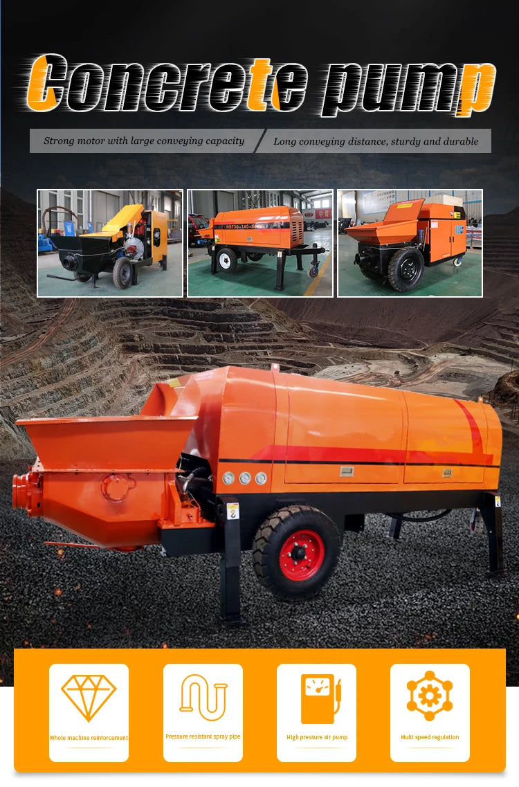CPZM20D Concrete Pump - 15–20 m³/h - 30 kW