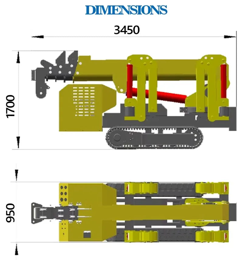 Portable 3-Ton Hydraulic Spider Crane