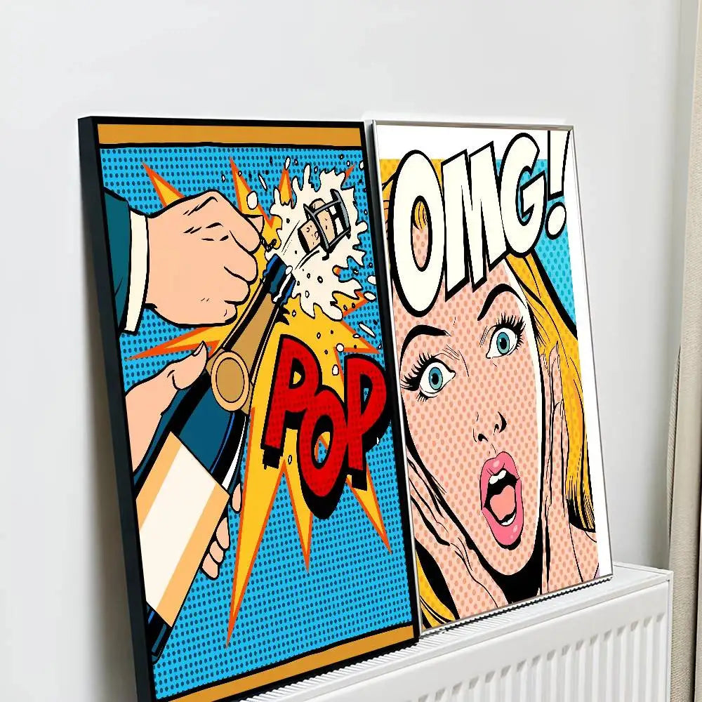 Lichtenstein Tears Poster - Pop Art - Bold Statement