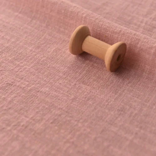 BAMBOO LINEN FABRIC BY THE METER - Sand Washed Cotton Linen Cloth Soft Drape Microtransparent for Dresses & Sewing - 22 Colors