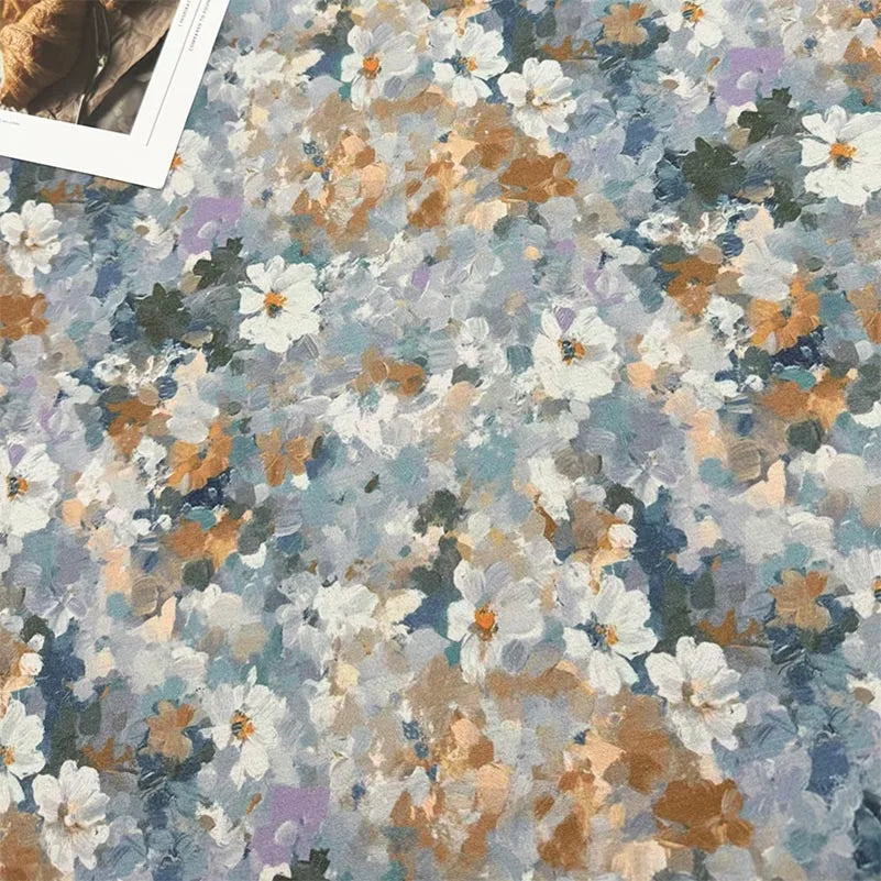 Oil Painting Floral Fabric – 148cm Wide, 16 Patterns
