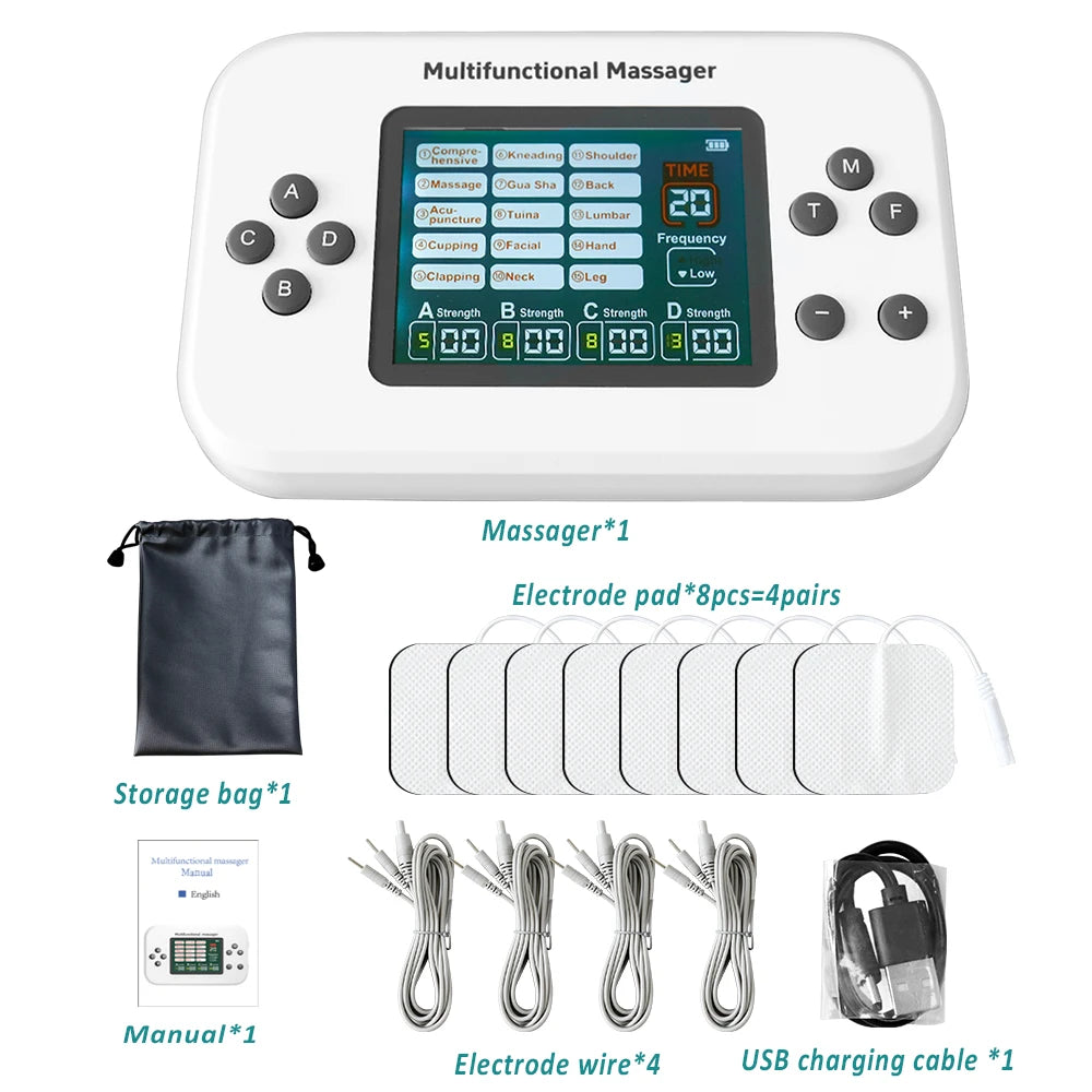 EMS Muscle Stimulator – 15 Modes 4 Channels