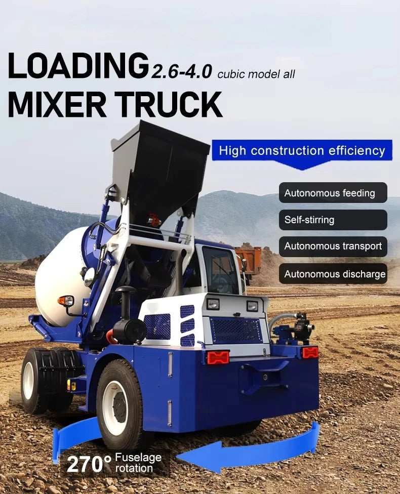Self-Loading Concrete Mixer - 85 kW - 4WD
