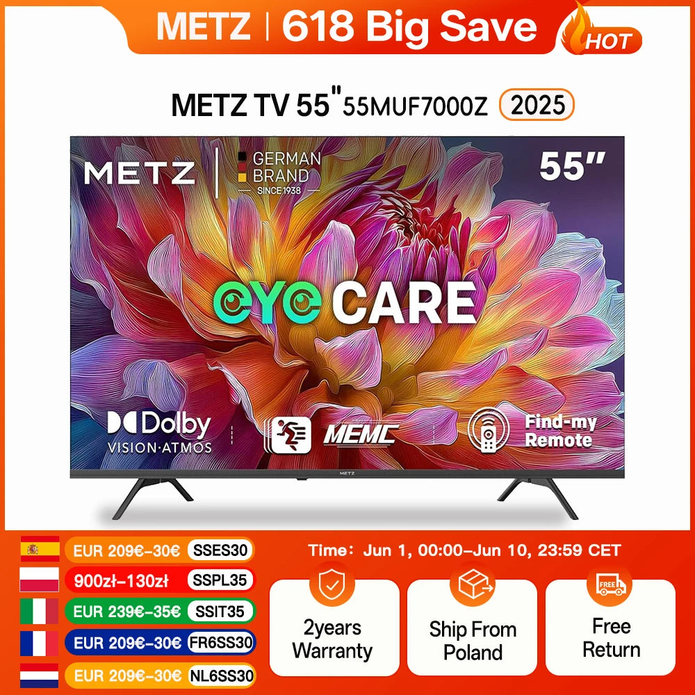METZ MUF7000Z 4K UHD Smart Google TV