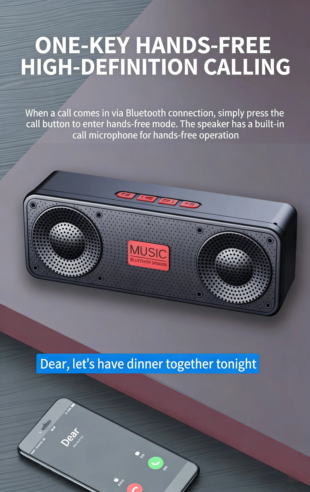 Wireless Bluetooth Speaker Stereo FM Radio USB AUX