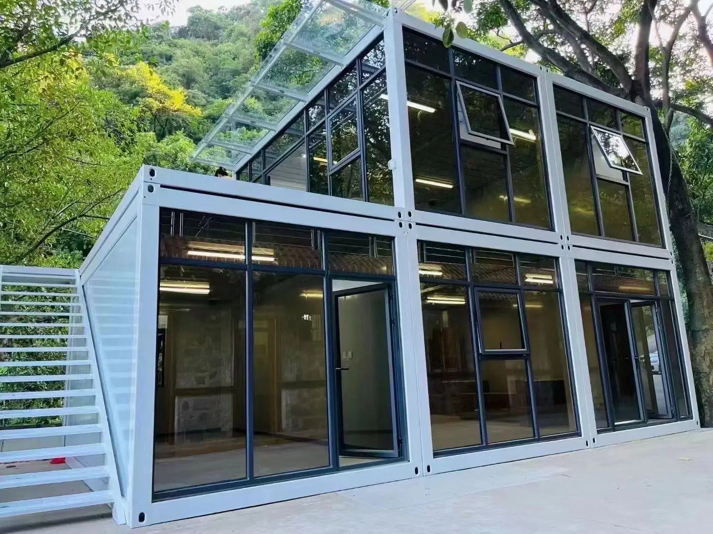 Prefab Sunny Glass House - Assembly Container Frame Easy Handy Room