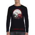 Flaming Skull 81 Biker T-Shirt Red White Support Vintage