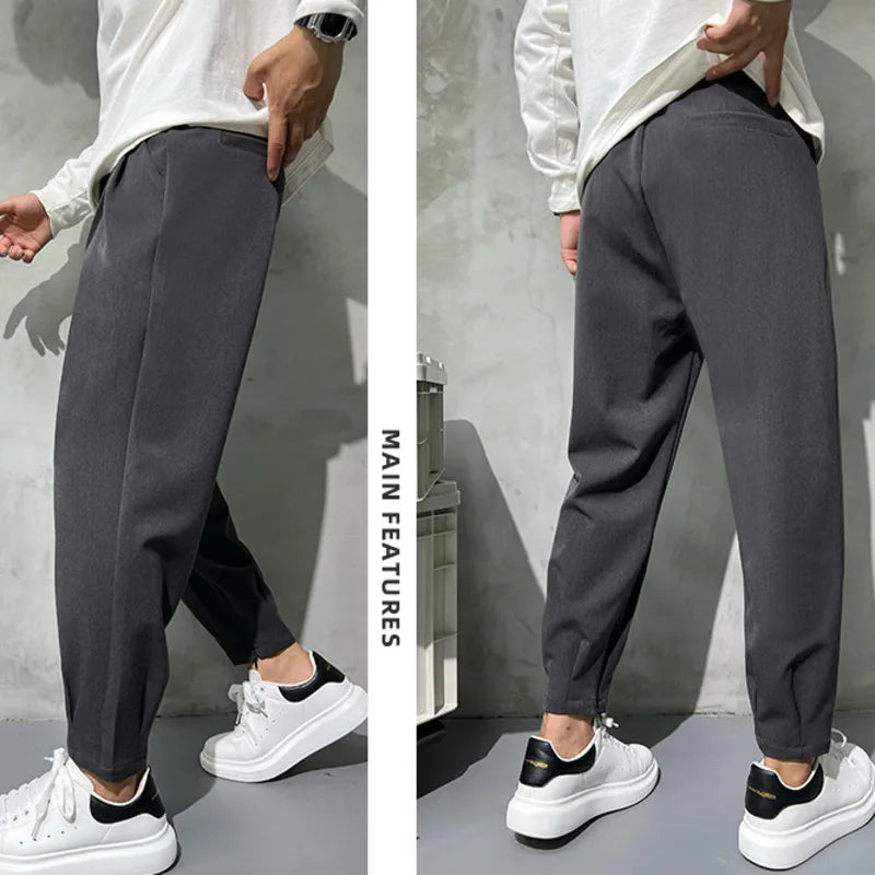 BOARDROOM - Men's Slim Straight Suit Pants - 5 Colors, M-4XL
