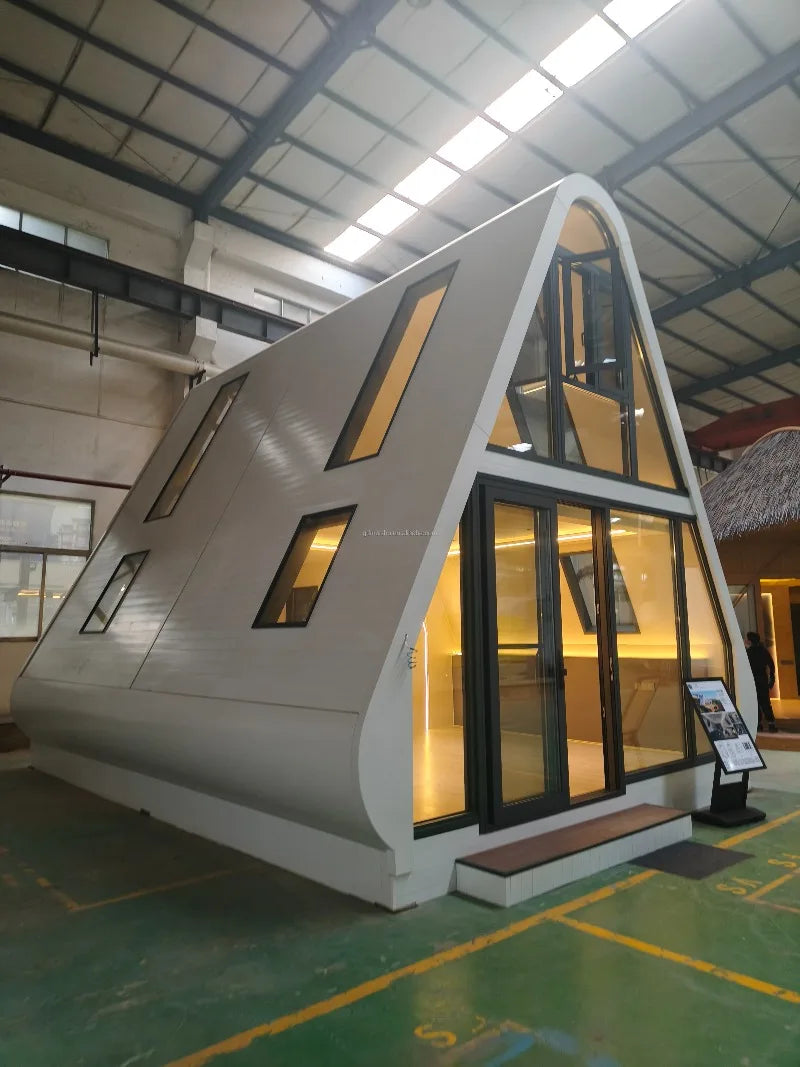 Triangle A-Frame Prefab House - Portable Tiny Cabin Luxury Villa