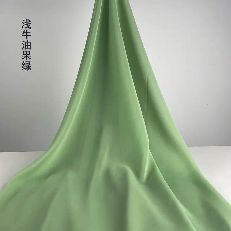 100D CHIFFON FABRIC BY THE METER - Soft Woven Sheer, 55 Colors - Make It Yours