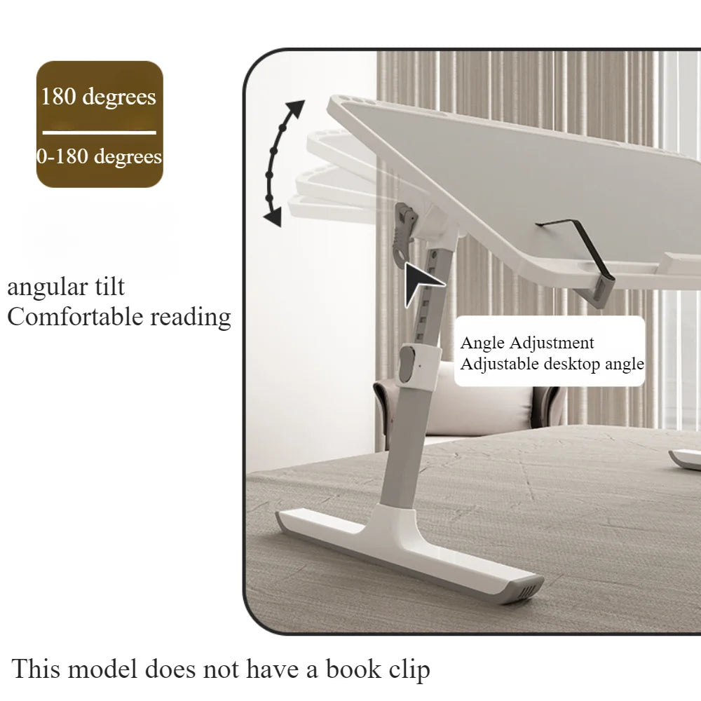 Folding Lap Desk 60x40cm – Adjustable Height & Angle, Drawer