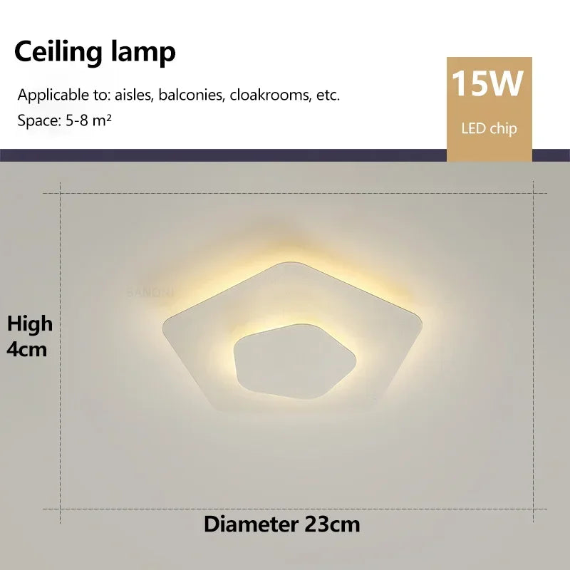 Nordic LED Ceiling Chandelier – 5 Styles, 4 Sizes, Dimmable Option
