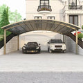 ALUMINUM CARPORT - Custom Size & Color, Acrylic Canopy - Outdoor Vehicle Cover